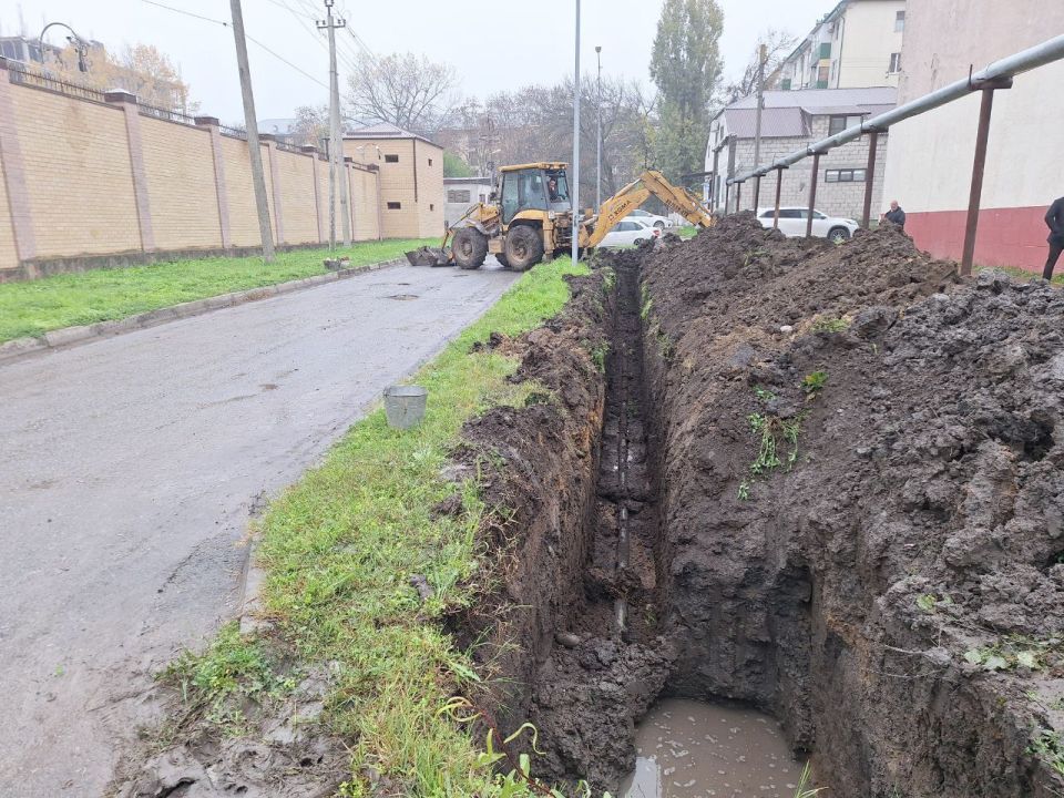 В Малгобеке на ул. Гоголя ведётся замена ветхого водопровода