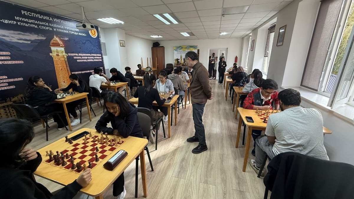 В Ингушетии прошёл шахматный турнир среди студентов из Индии