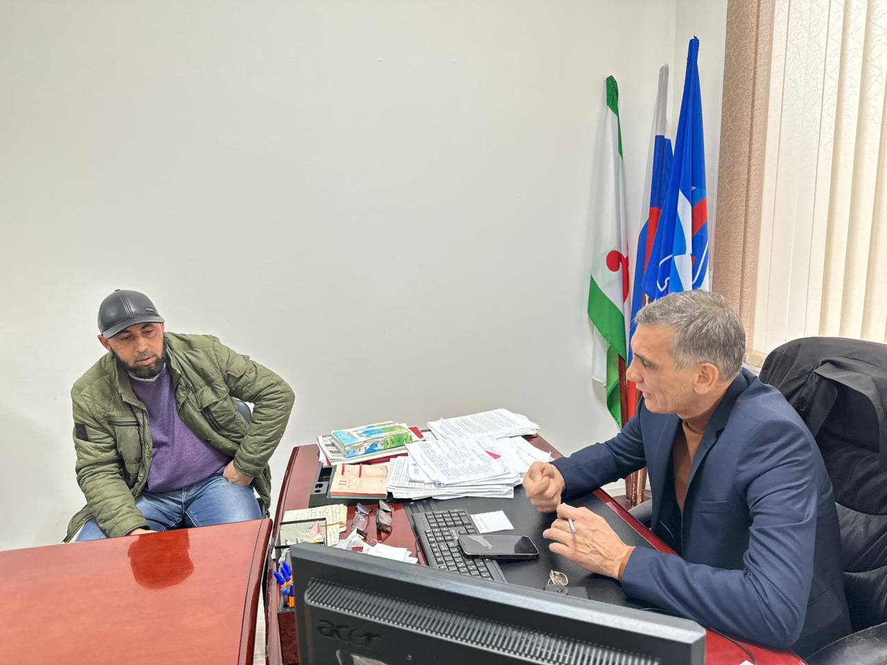 В местном отделении г. Малгобек состоялся приём граждан, посвящённый вопросам, связанным со специальной военной операцией, земельными и другими актуальными темами В местном отделении г. Малгобек состоялся приём граждан, посвящённый вопросам, связанным со специальной военной операцией, земельными и другими актуальными темами