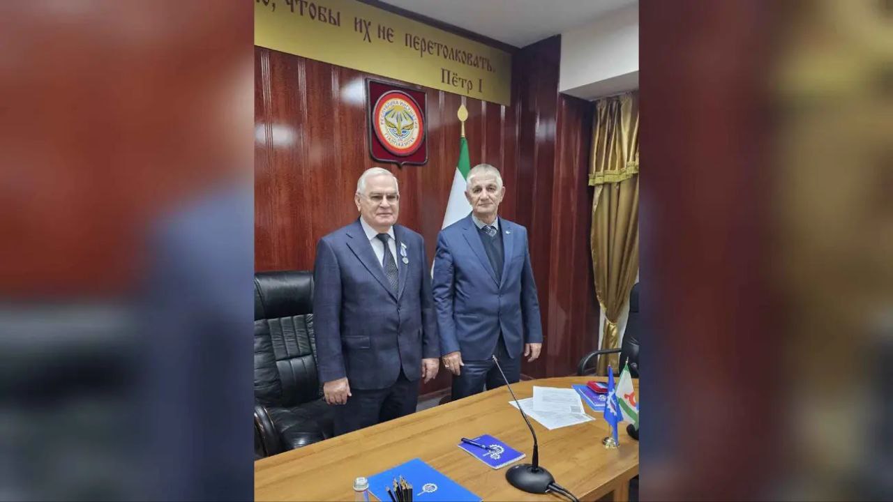 Спикер парламента Ингушетии удостоен награды от Союза машиностроителей России