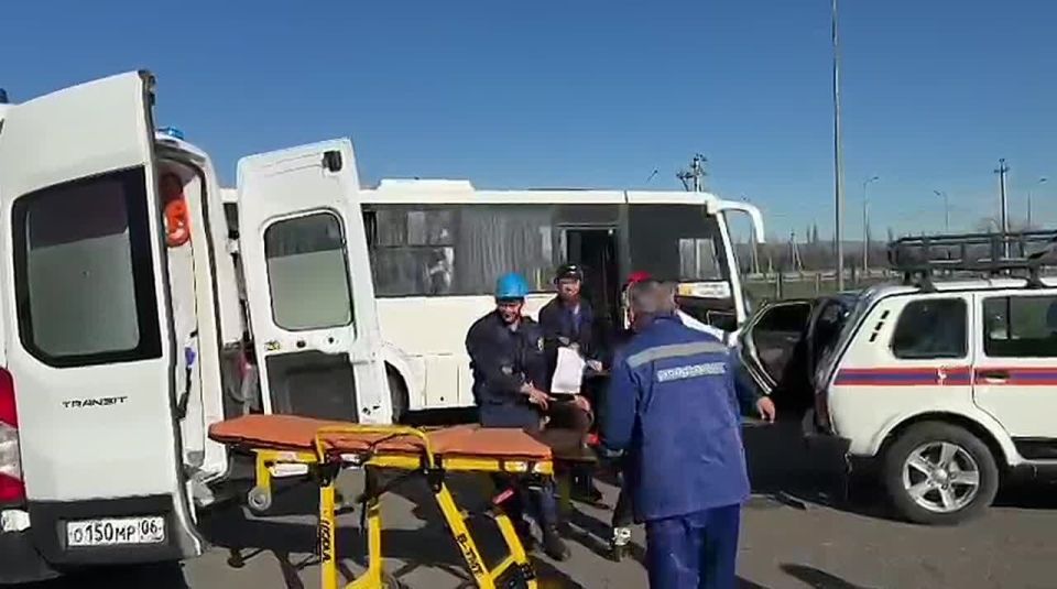 Спасатели «Эрши» отработали действия при массовом ДТП