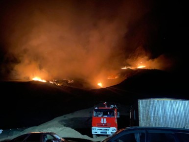 О мерах реагирования на природный пожар в Джейрахском районе