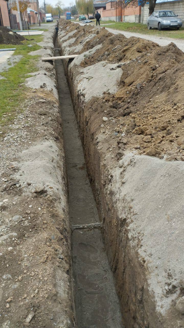 В Карабулаке близятся к завершению работы по строительству сетей водоснабжения