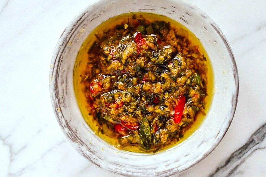 Имбирное масло с зеленым луком и чили: кулинарное вдохновение