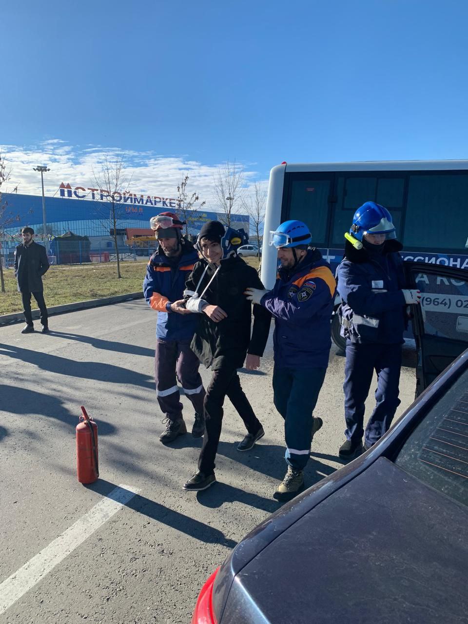 Поисково-спасательный отряд «Эрзи» участвовал в учениях по ликвидации последствий крупного ДТП