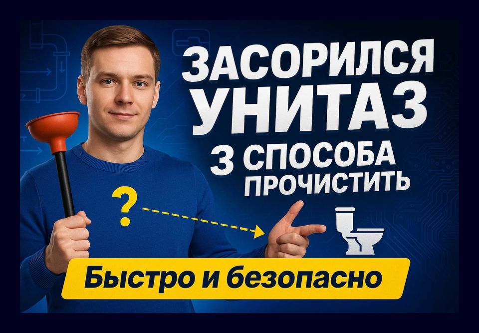 Как быстро и эффективно справиться с засорившимся унитазом: три простых метода