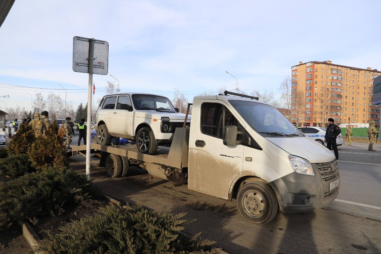 Въезд в Магас через "Заслон" Въезд в Магас через "Заслон"