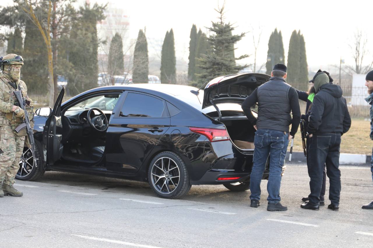 Въезд в Магас через "Заслон" Въезд в Магас через "Заслон"