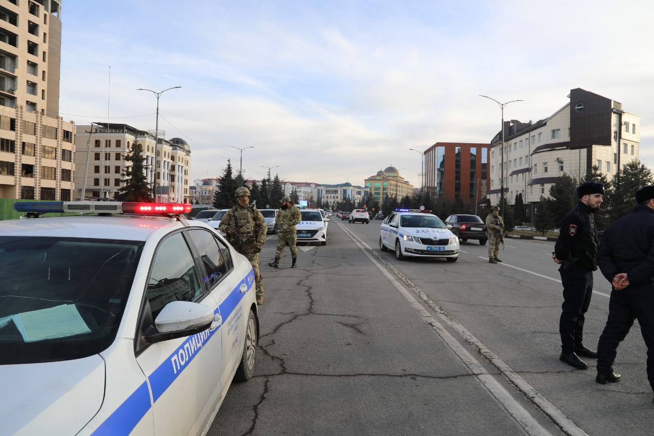 Въезд в Магас через "Заслон" Въезд в Магас через "Заслон"