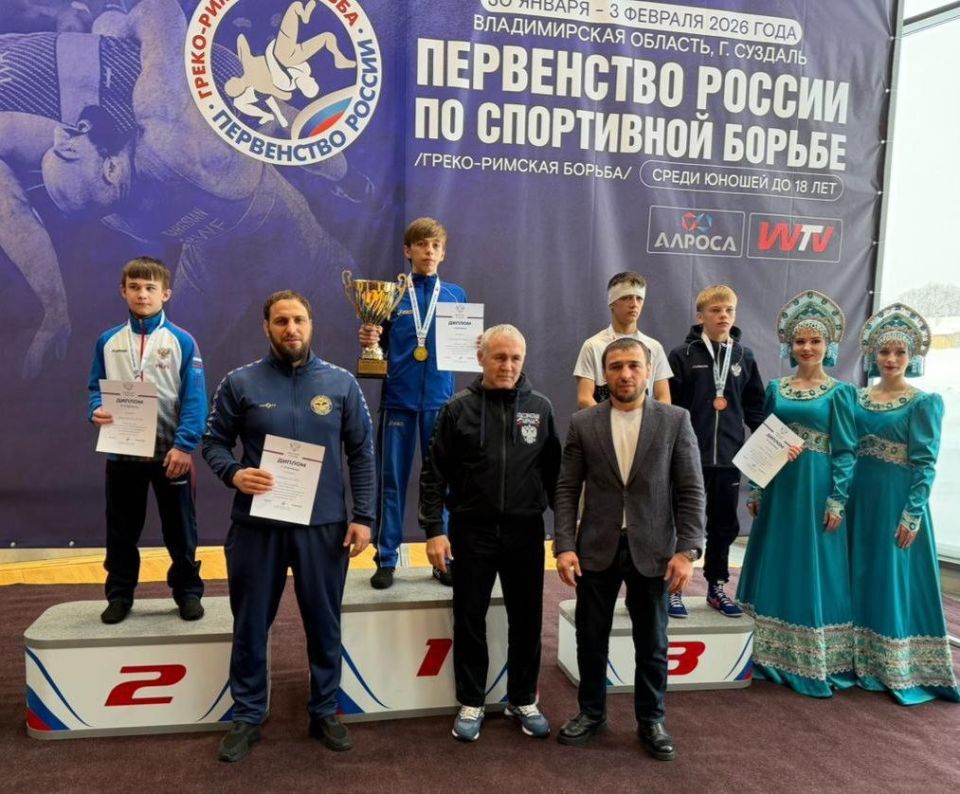 Спортсмены из Ингушетии завоевали золотую и бронзовые медали на первенстве России по греко-римской борьбе