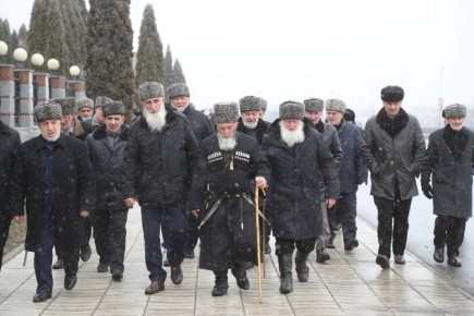 Сегодня в Назрани на Мемориале памяти и славы состоялся траурный митинг, посвящённый 82-й годовщине депортации ингушского народа