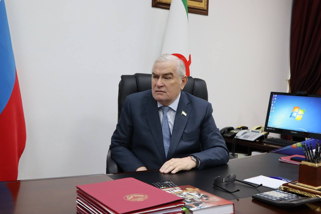 Председатель Народного Собрания Республики Ингушетия Магомет Тумгоев в режиме ВКС принимает участие в заслушивании отчета Правительства Российской Федерации об итогах работы за 2025 год
