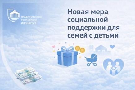 С 2026 года семьи с двумя и более детьми в Ингушетии смогут получать ежегодную выплату