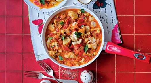 Рагу из белой рыбы и сладкого перца: морской деликатес с историей