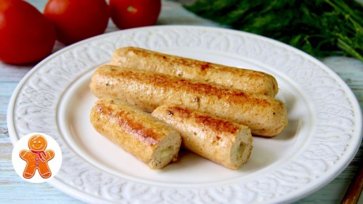 Вкусные домашние куриные колбаски с секретом начинки