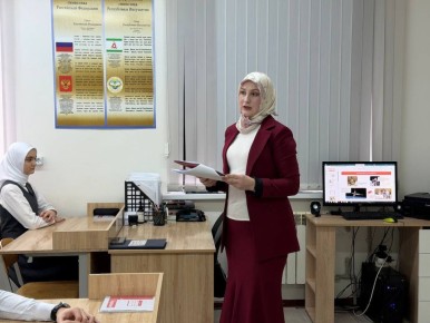 В Экажево прошло занятие «Разговоры о важном», посвящённое Дню космонавтики