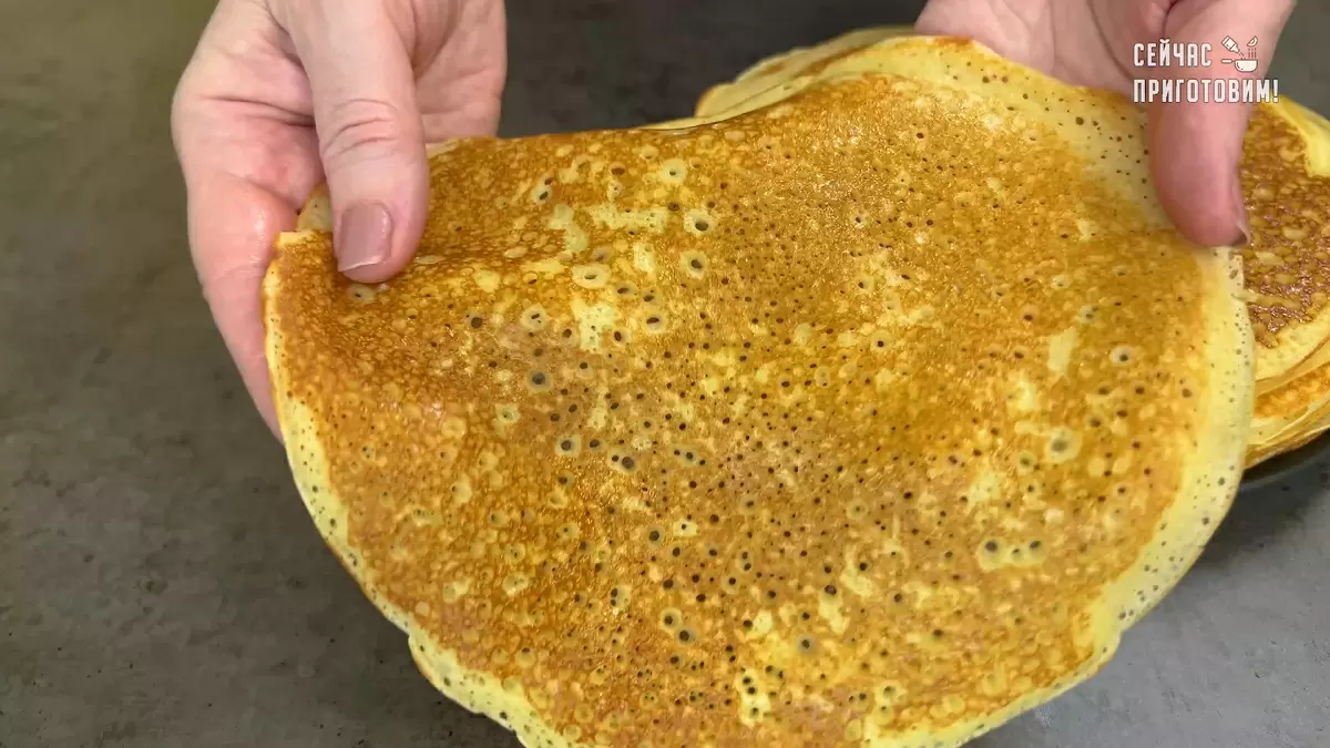 Как приготовить идеальные блинчики на кефире с секретом