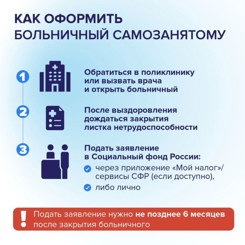С 1 июля 2026 года самозанятые, добровольно подключившиеся к системе социального страхования, получили право на оплачиваемый больничный С 1 июля 2026 года самозанятые, добровольно подключившиеся к системе социального страхования, получили право на оплачиваемый больничный