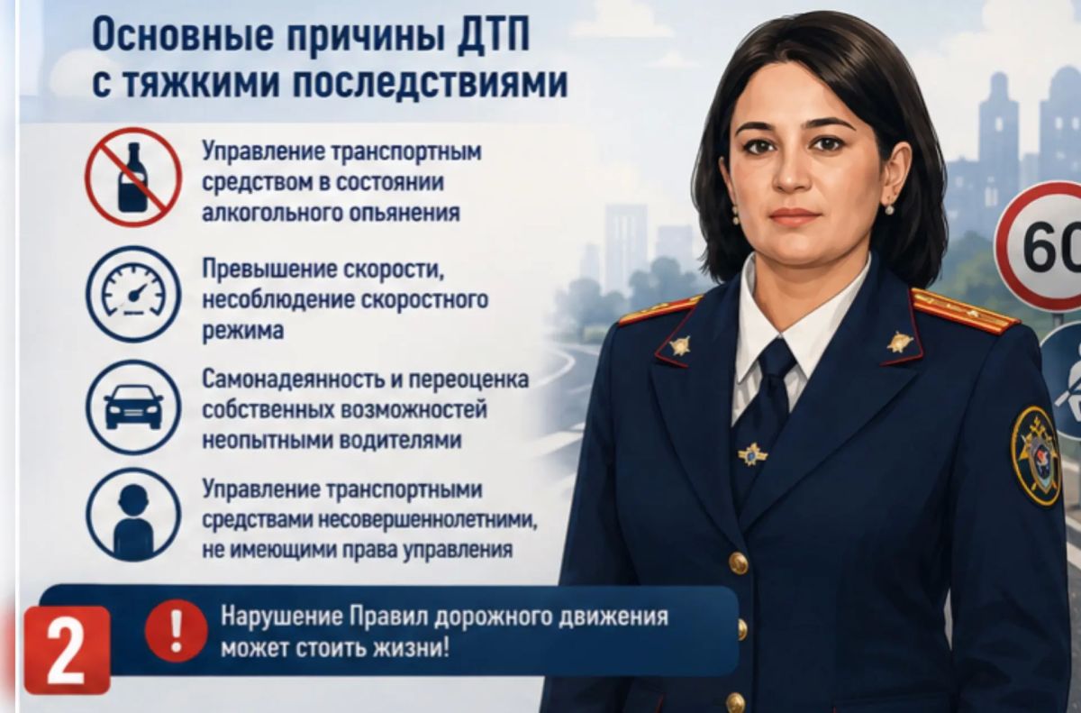 Следственное управление Следственного комитета Российской Федерации по Республике Ингушетия напоминает о необходимости соблюдения Правил дорожного движения Следственное управление Следственного комитета Российской Федерации по Республике Ингушетия напоминает о необходимости соблюдения Правил дорожного движения