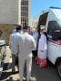 В Карабулаке у мечети организовали профилактическую акцию для прихожан