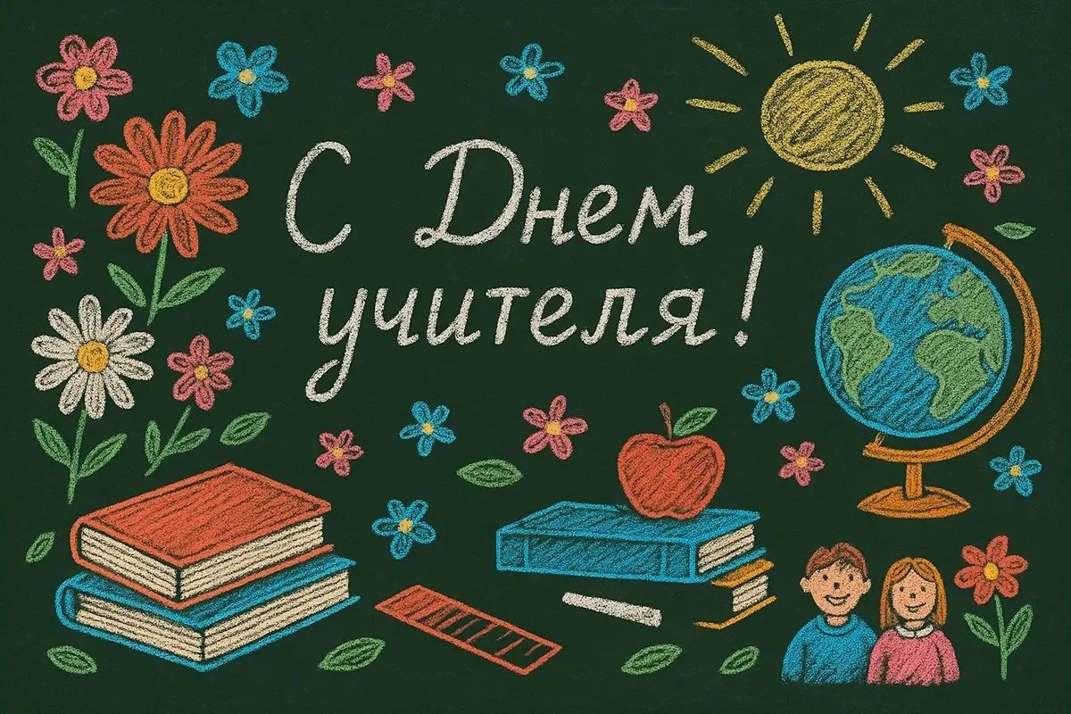 С Днем учителя!. Учитель, как садовник, каждый день помогает расти — знаниям, талантам, мечтам и добрым делам